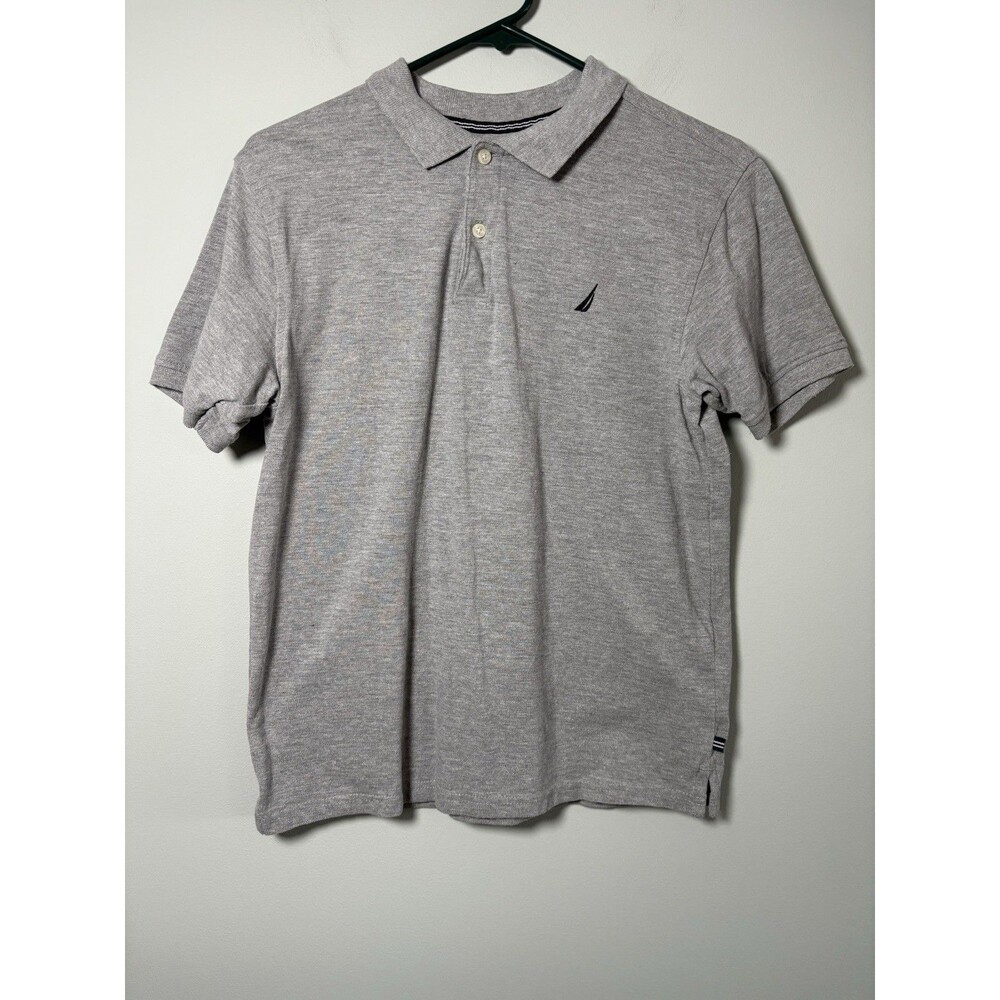 Nautica Polo Shirts Lot Of 2 Blue and Gray Boys Size XL 18/20 Sailboat Logo